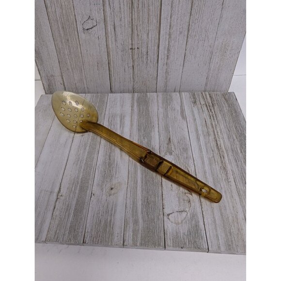 Cambro Amber Strainer Spoon 13" USA Vintage SPO-P 13 - Picture 1 of 7